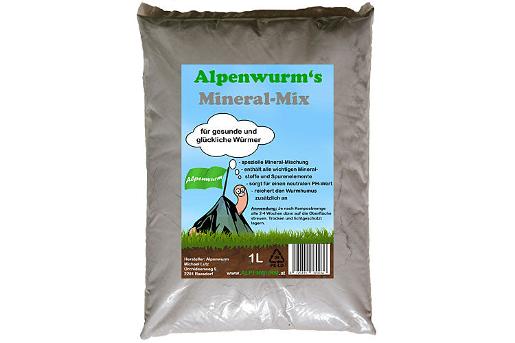 Mineral-Mix für Wurmkomposter - 1 Liter (~1,4KG)