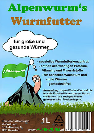 Wurmfutter - Futterkonzentrat für Würmer 1 Liter