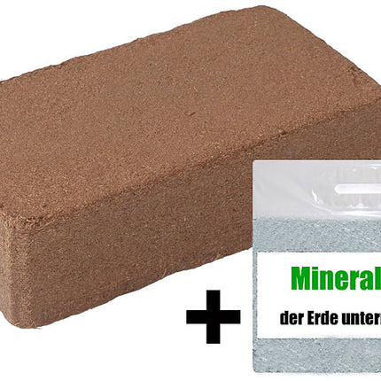 Coconut block + mineral additive - substrate for worm breeding