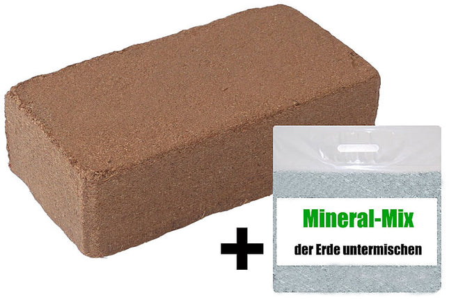 Coconut block + mineral additive - substrate for worm breeding